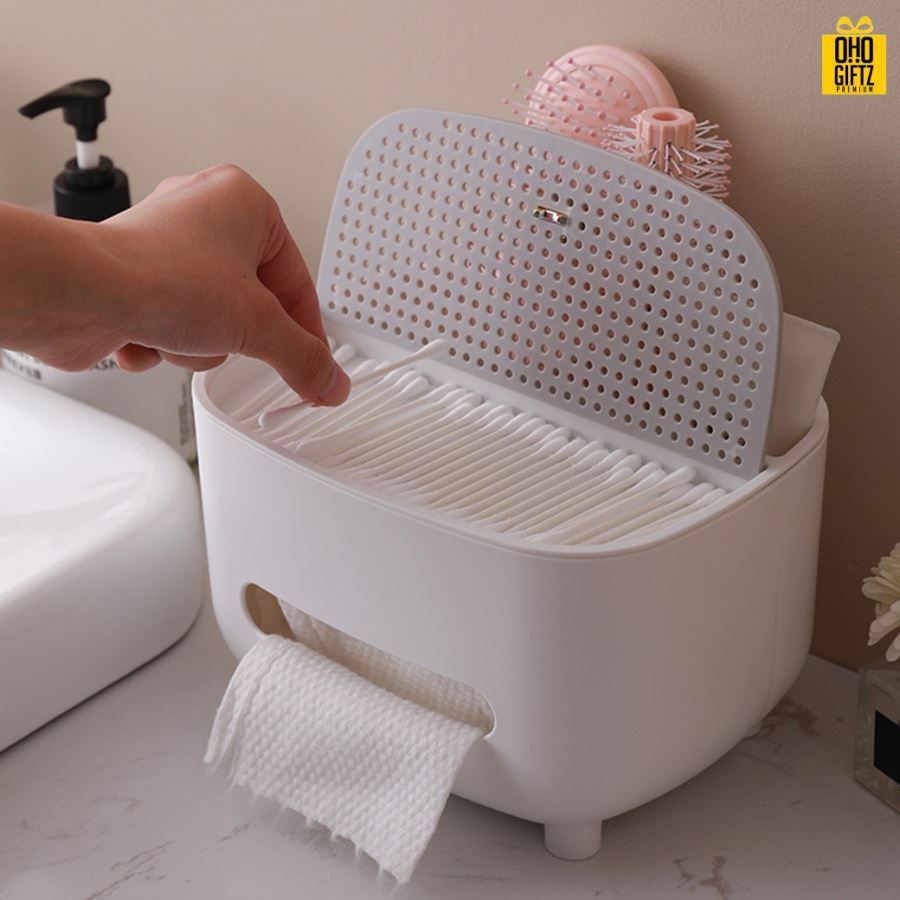 กล่องทิชชู่อเนกประสงค์ สกรีนโลโก้ ทำเป็นของพรีเมี่ยม ของชำร่วยได้