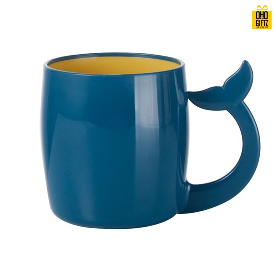 ถ้วยใส่แปรงหูจับหางปลา สกรีนชื่อ สกรีนโลโก้  ทำเป็นของพรีเมี่ยมได้