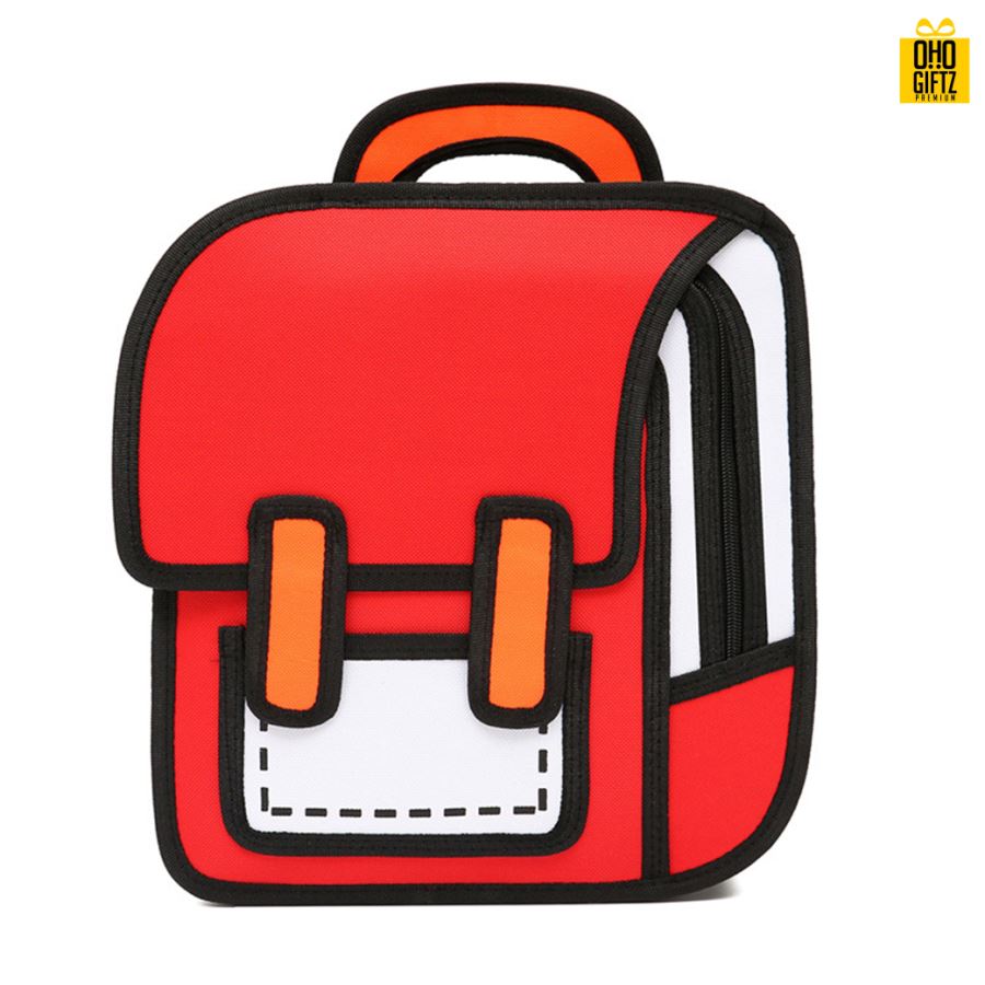 กระเป๋าสะพายหลัง 3D สกรีนโลโก้  ทำเป็นของพรีเมี่ยม