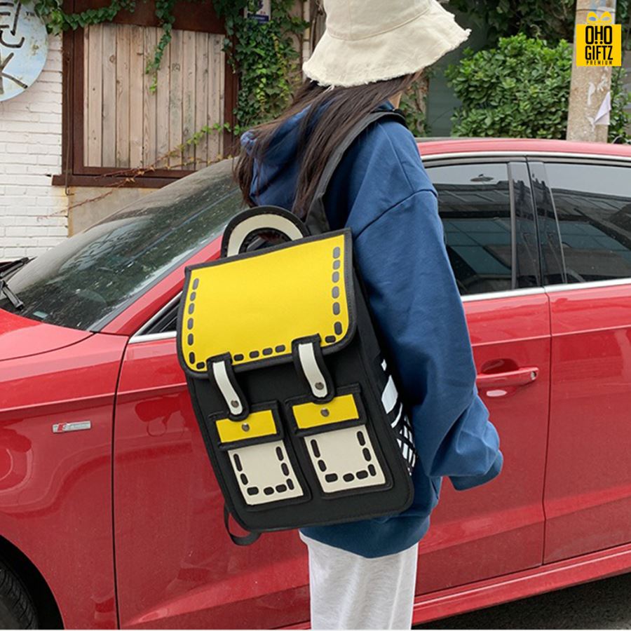 กระเป๋าสะพายหลัง 2D สกรีนโลโก้  ทำเป็นของพรีเมี่ยม