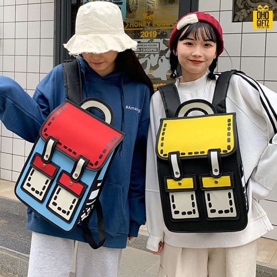 กระเป๋าสะพายหลัง 2D สกรีนโลโก้  ทำเป็นของพรีเมี่ยม