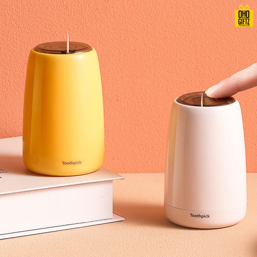 กล่องใส่ไม้จิ้มฟันแบบกด สามารถสกรีนโลโก้ ทำเป็นของพรีเมี่ยม