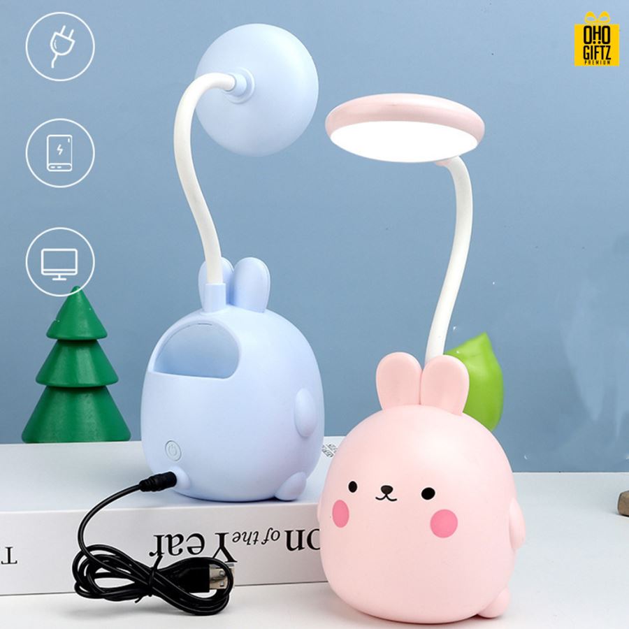 โคมไฟตั้งโต๊ะกระต่าย สกรีนโลโก้ ทำเป็นของพรีเมี่ยม ของที่ระลึกได้