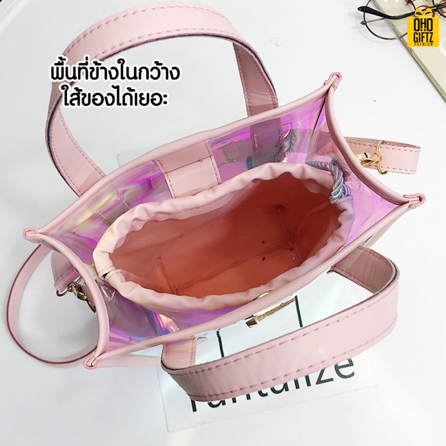 กระเป๋าสะพายโฮโลแกรม สกรีนโลโก้  ทำเป็นของพรีเมี่ยม