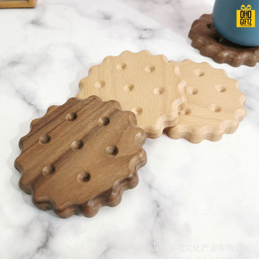 เเผ่นไม้บิสกิตรองแก้ว สกรีนชื่อ, โลโก้, พิมพ์ภาพได้