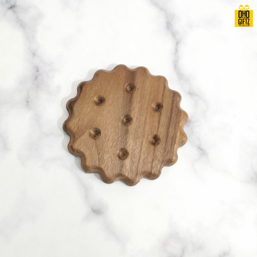 เเผ่นไม้บิสกิตรองแก้ว สกรีนชื่อ, โลโก้, พิมพ์ภาพได้