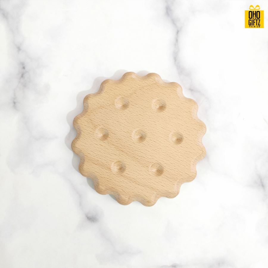 เเผ่นไม้บิสกิตรองแก้ว สกรีนชื่อ, โลโก้, พิมพ์ภาพได้