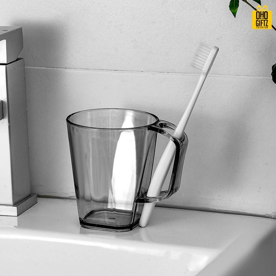 แก้วพลาสติกใส่แปรงสีฟัน สกรีนชื่อ สกรีนโลโก้  ทำเป็นของพรีเมี่ยมได้