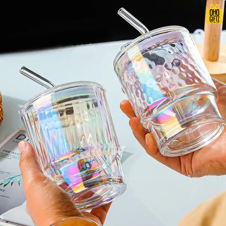 แก้วเลเซอร์พร้อมหลอด สกรีนชื่อ สกรีนโลโก้  ทำเป็นของพรีเมี่ยมได้