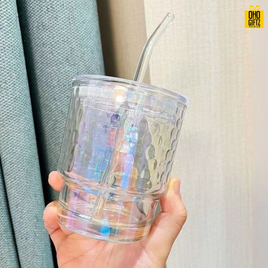 แก้วเลเซอร์พร้อมหลอด สกรีนชื่อ สกรีนโลโก้  ทำเป็นของพรีเมี่ยมได้