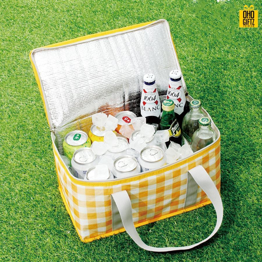 กระเป๋าปิคนิคพับเก็บได้ สกรีนโลโก้  ทำเป็นของพรีเมี่ยม