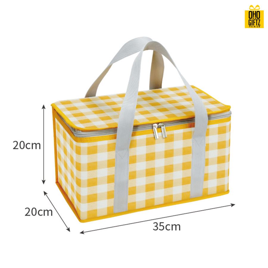 กระเป๋าปิคนิคพับเก็บได้ สกรีนโลโก้  ทำเป็นของพรีเมี่ยม