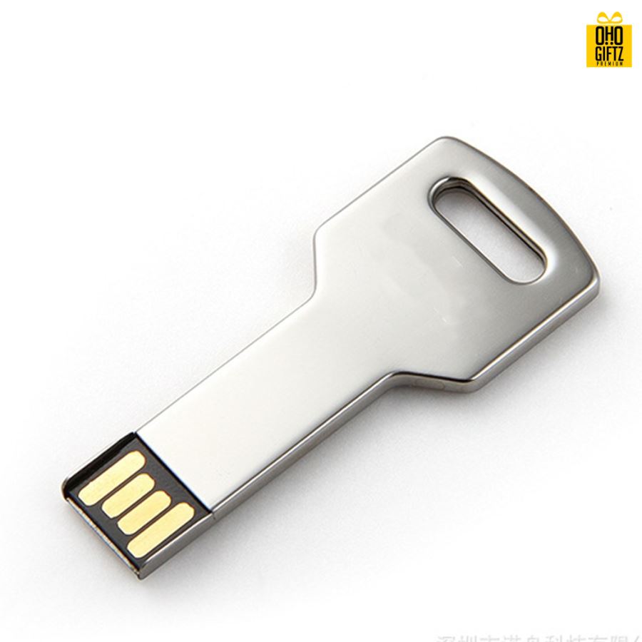 USB ทรงกุญแจพร้อมกล่อง สกรีนชื่อ,โลโก้ ทำเป็นสินค้าพรีเมี่ยมได้