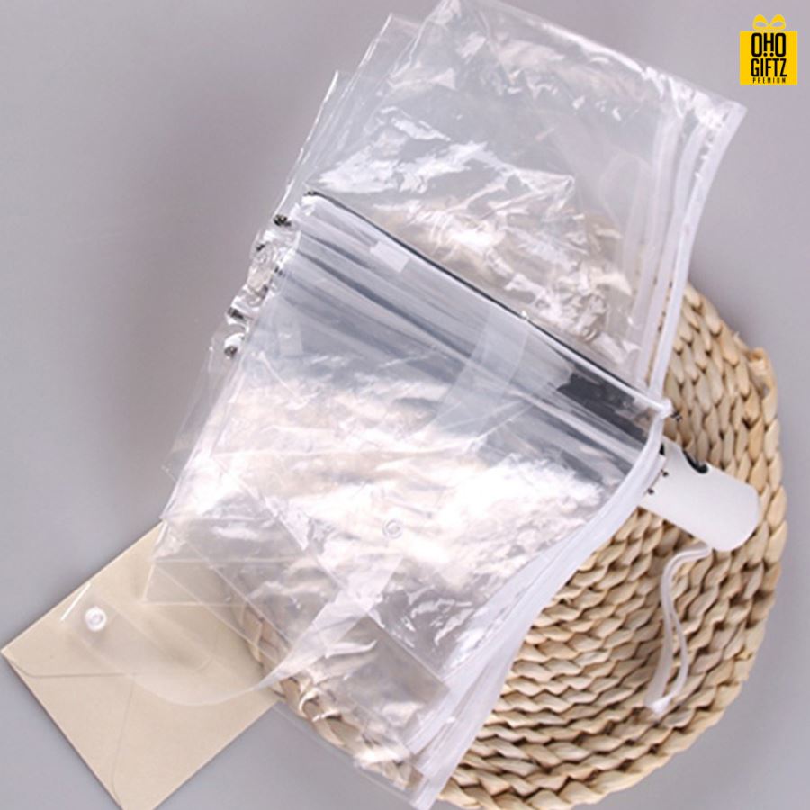 ร่มโปร่งใสอัตโนมัติ สกรีนโลโก้ ทำเป็นสินค้าพรีเมี่ยม ของชำร่วย