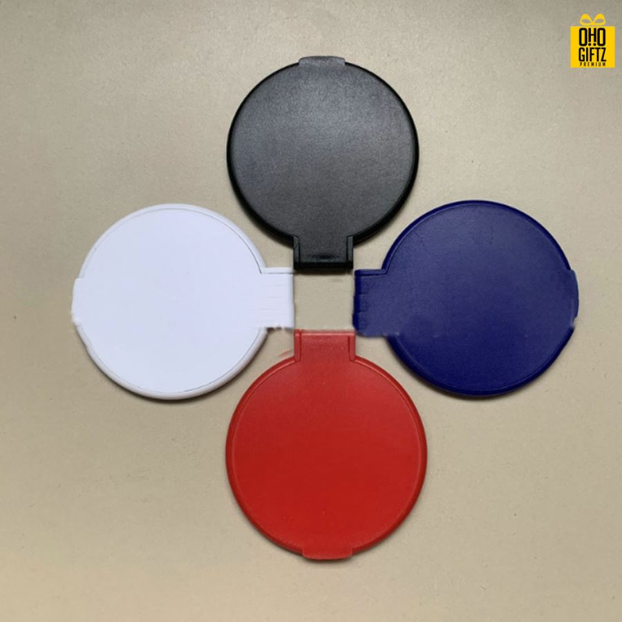 กระจกพับมินิ สกรีนชื่อ สกรีนโลโก้  ทำเป็นของพรีเมี่ยมได้