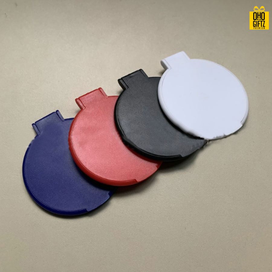 กระจกพับมินิ สกรีนชื่อ สกรีนโลโก้  ทำเป็นของพรีเมี่ยมได้