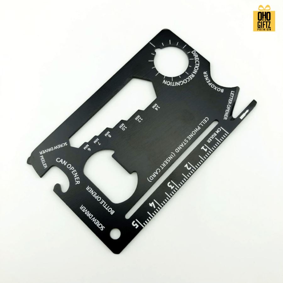 การ์ดมัลติฟังก์ชันเครื่องมืออเนกประสงค์ สกรีนโลโก้ ทำเป็นของพรีเมี่ยมได้