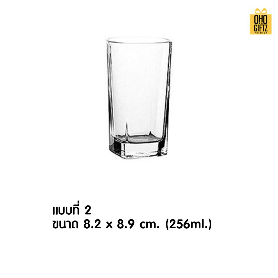 แก้วใสนักดื่ม สกรีนชื่อ สกรีนโลโก้ ทำเป็นของพรีเมี่ยมได้