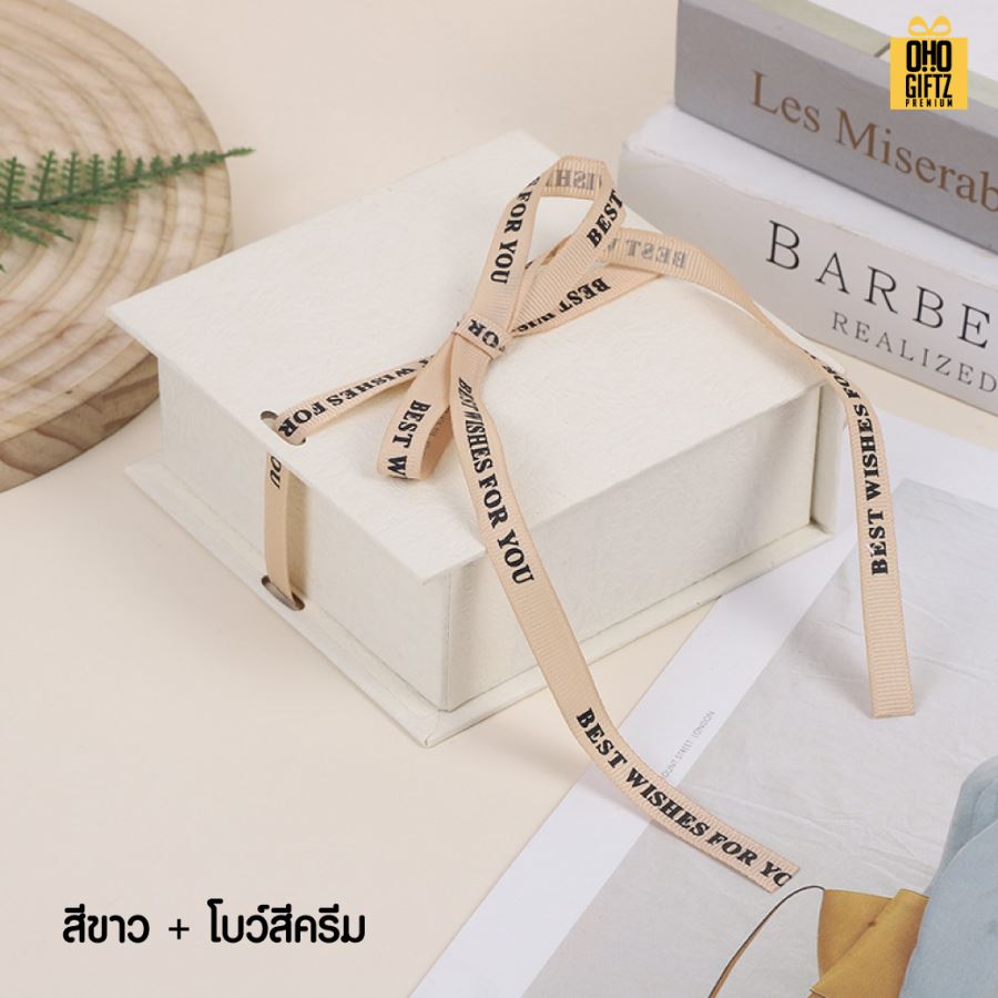 กล่องใส่จิลเวลรี่ เครื่องประดับ สกรีนชื่อ สกรีนโลโก้ ทำเป็นของพรีเมี่ยมได้