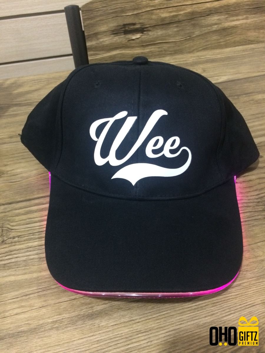 หมวกแก๊ปปีกไฟ LED NEON CAP ทำเป็นของพรีเมี่ยมได้