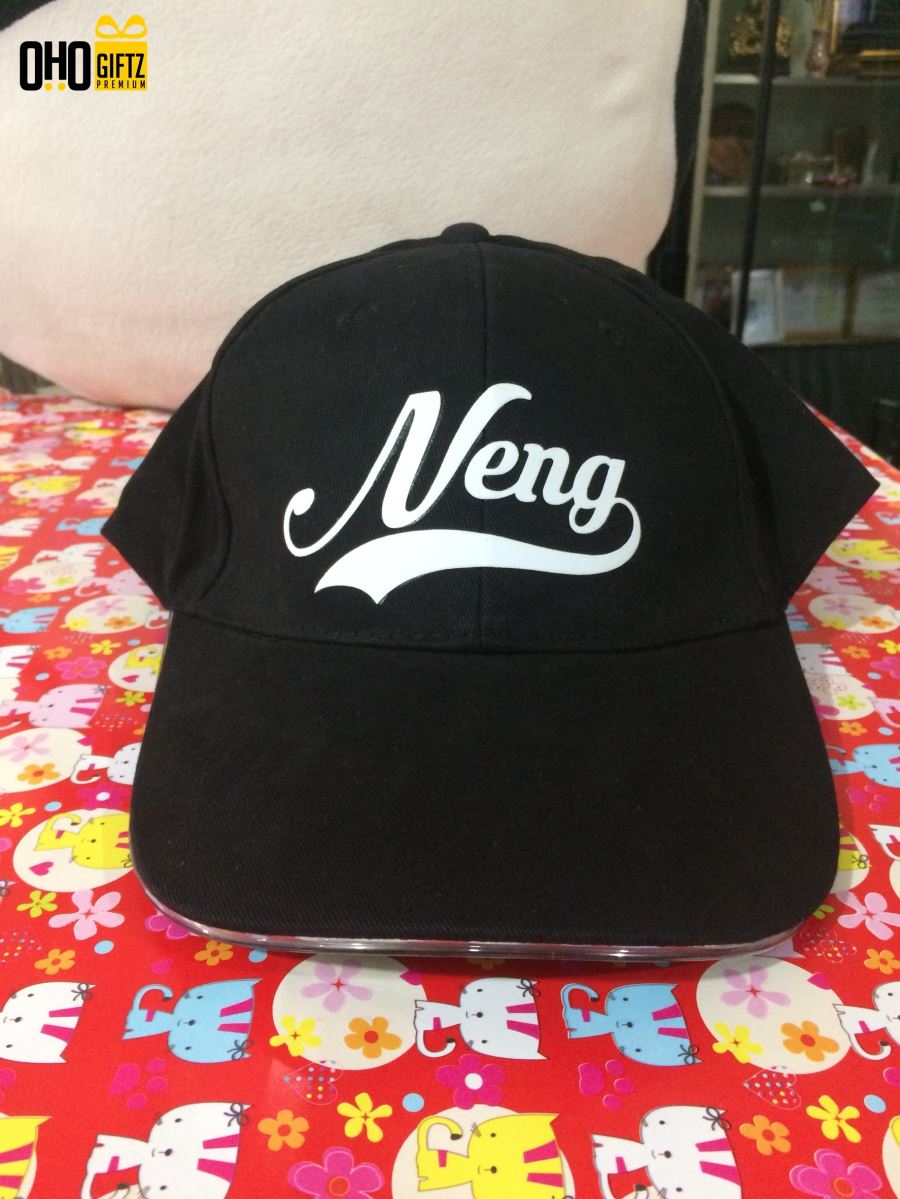 หมวกแก๊ปปีกไฟ LED NEON CAP ทำเป็นของพรีเมี่ยมได้