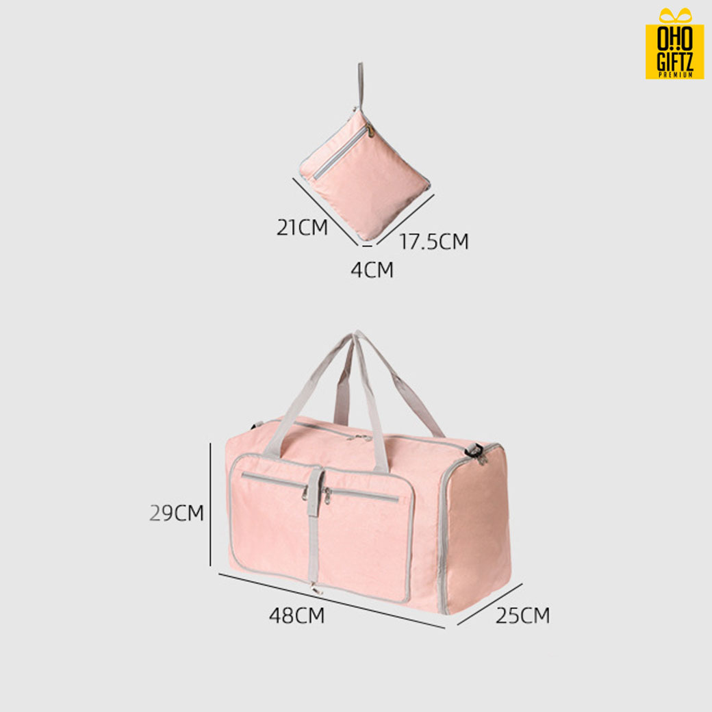 กระเป๋าสะพายข้างพับได้ สกรีนโลโก้ ทำเป็นของพรีเมี่ยม ของที่ระลึก