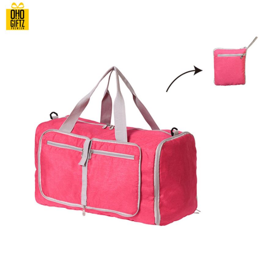 กระเป๋าสะพายข้างพับได้ สกรีนโลโก้ ทำเป็นของพรีเมี่ยม ของที่ระลึก