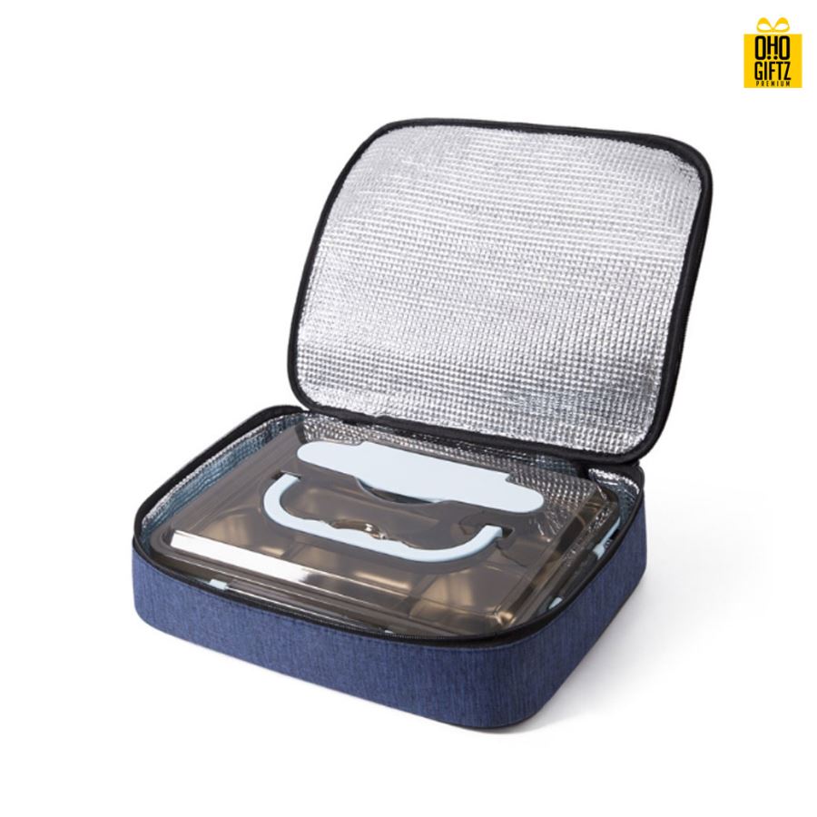 กระเป๋าใส่กล่องอาหาร สกรีนโลโก้  ทำเป็นของพรีเมี่ยม