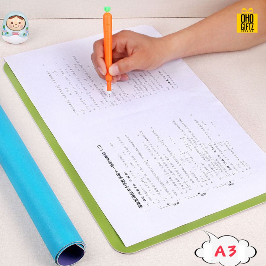 แผ่นรองบนโต๊ะทำงาน สกรีนชื่อ สกรีนโลโก้ ทำเป็นของพรีเมี่ยมได้