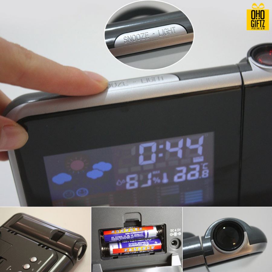 นาฬิกาดิจิตอลมินิโปรเจคเตอร์ สกรีนโลโก้ ทำเป็นของพรีเมี่ยมได้