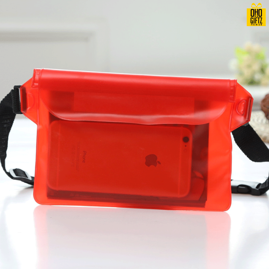  กระเป๋ากันน้ำ สกรีนชื่อ สกรีนโลโก้ ทำเป็นของพรีเมี่ยมได้