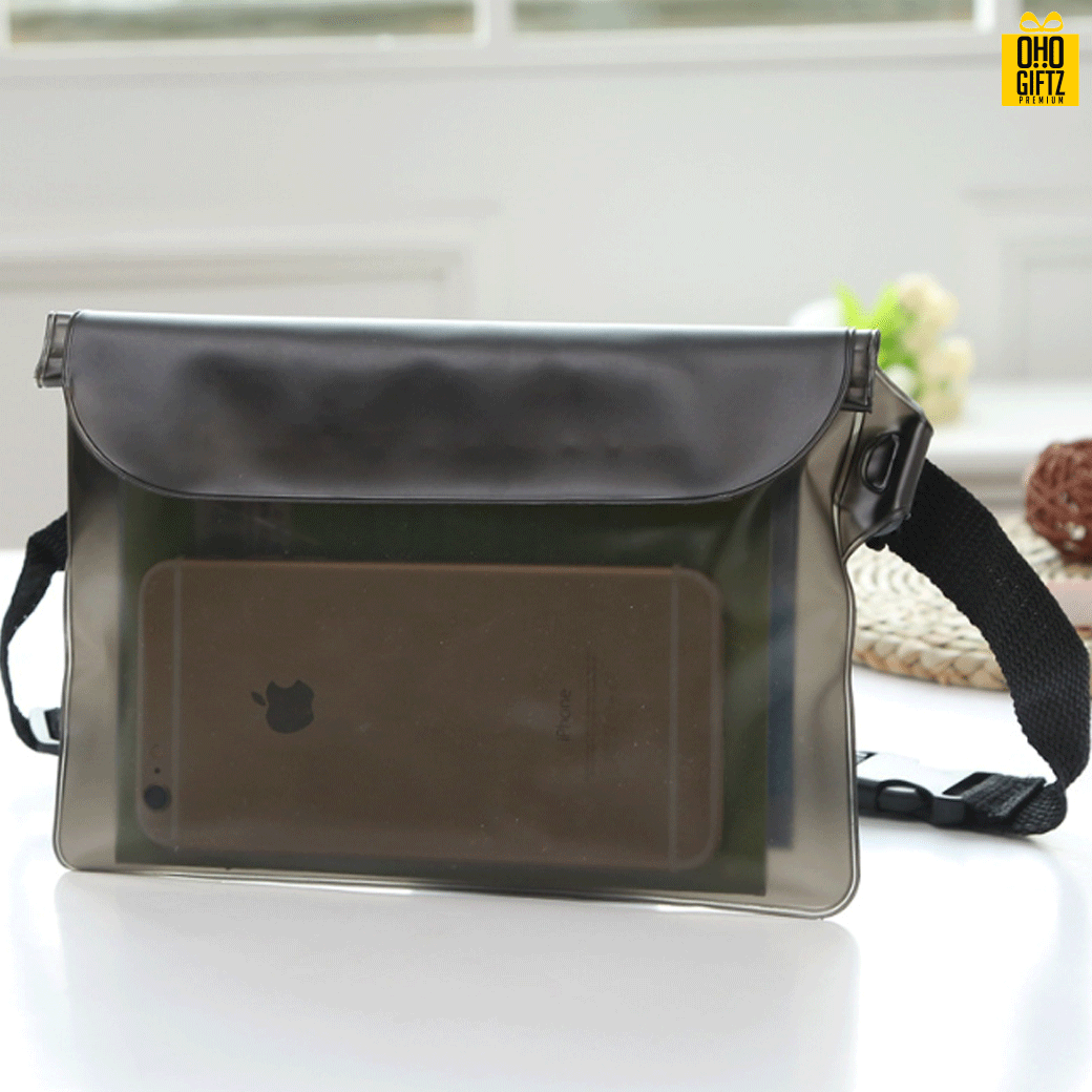  กระเป๋ากันน้ำ สกรีนชื่อ สกรีนโลโก้ ทำเป็นของพรีเมี่ยมได้