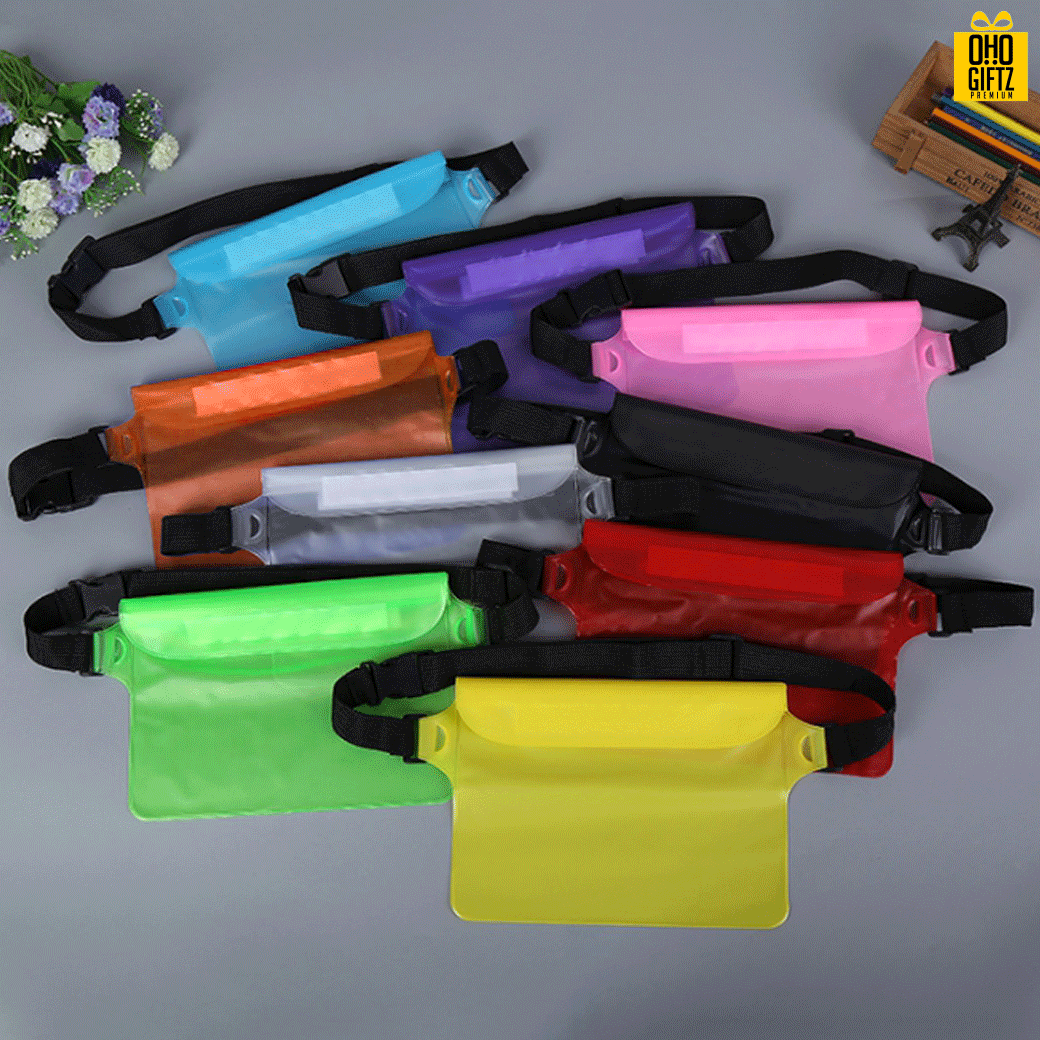  กระเป๋ากันน้ำ สกรีนชื่อ สกรีนโลโก้ ทำเป็นของพรีเมี่ยมได้