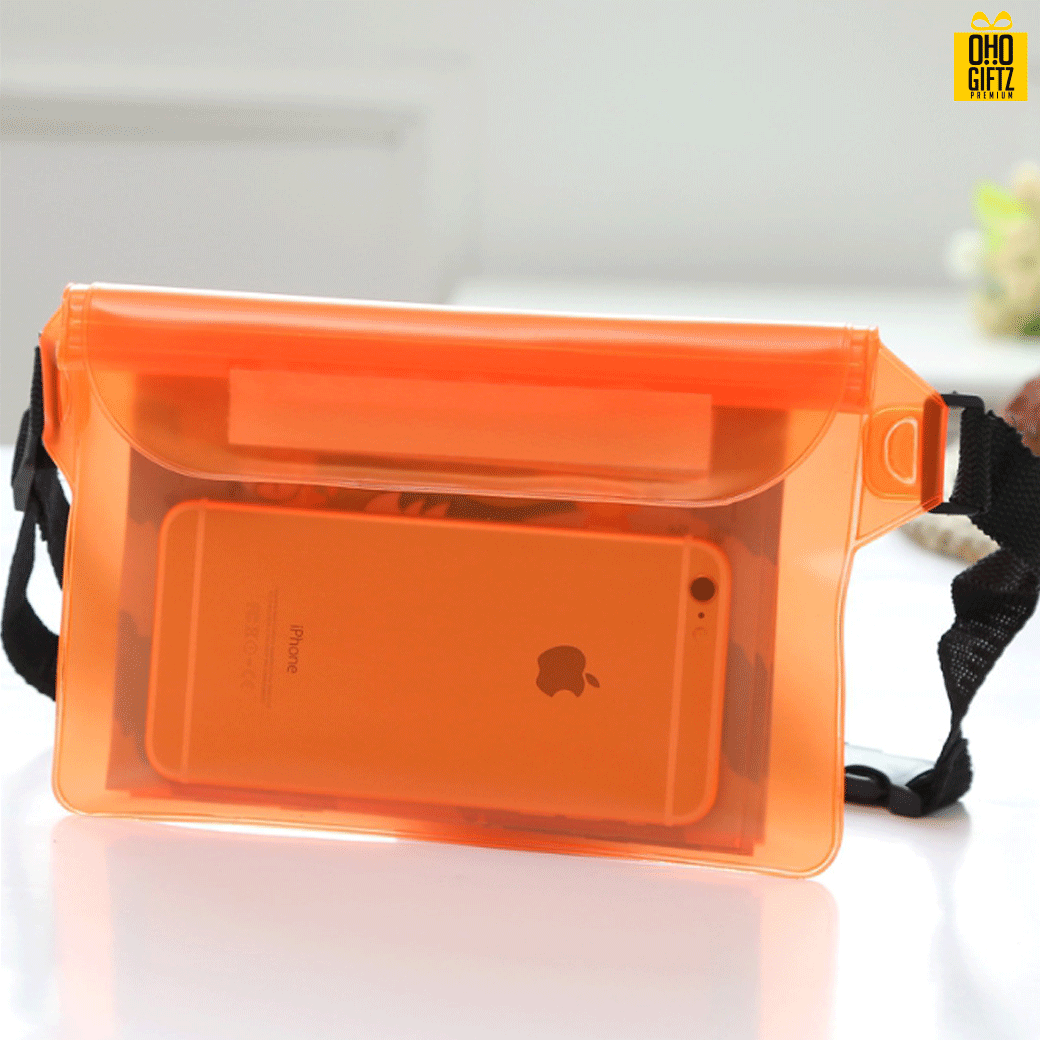  กระเป๋ากันน้ำ สกรีนชื่อ สกรีนโลโก้ ทำเป็นของพรีเมี่ยมได้