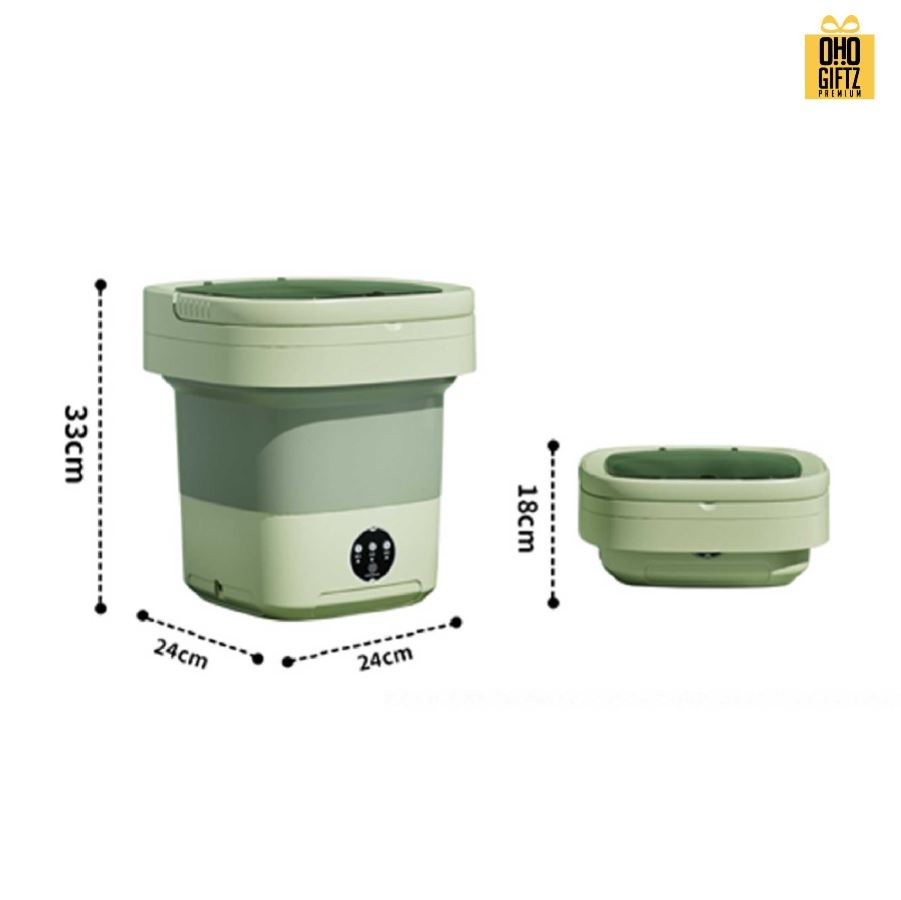 เครื่องซักผ้าแบบพกพาพับเก็บได้ สกรีนโลโก้ ทำเป็นของพรีเมี่ยม ของชำร่วยได้