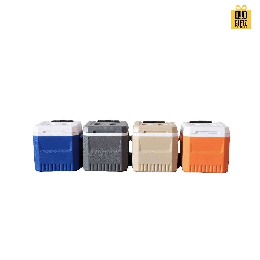 กระติกใส่น้ำแข็งมีล้อลาก สกรีนโลโก้  ทำเป็นของพรีเมี่ยมได้