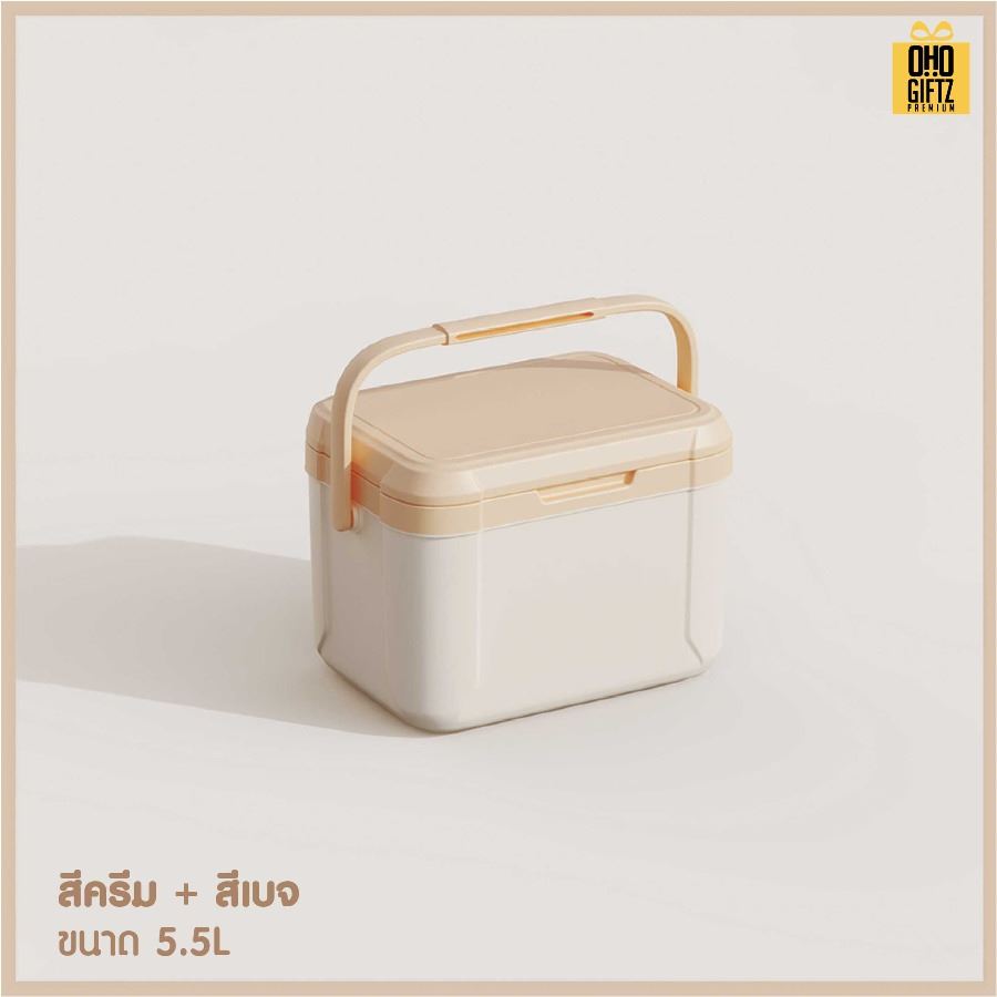 กระติกน้ำแข็งสี พาสเทล สกรีนโลโก้  ทำเป็นของพรีเมี่ยมได้