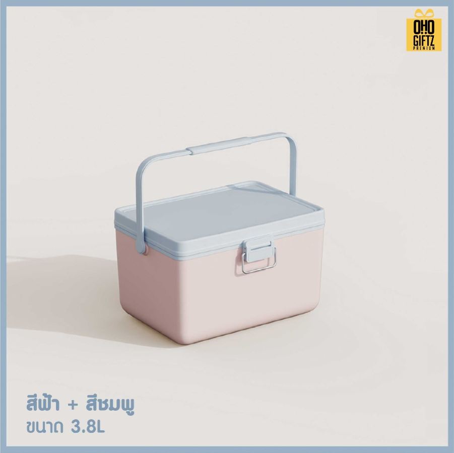 กระติกน้ำแข็งสี พาสเทล สกรีนโลโก้  ทำเป็นของพรีเมี่ยมได้