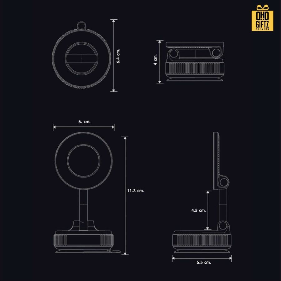 ขาตั้งมือถือในรถยนต์ แรงดูดแม่เหล็ก มีแบบโลหะ/พลาสติก สกรีนโลโก้ ทำเป็นของพรีเมี่ยม ของชำร่วยได้