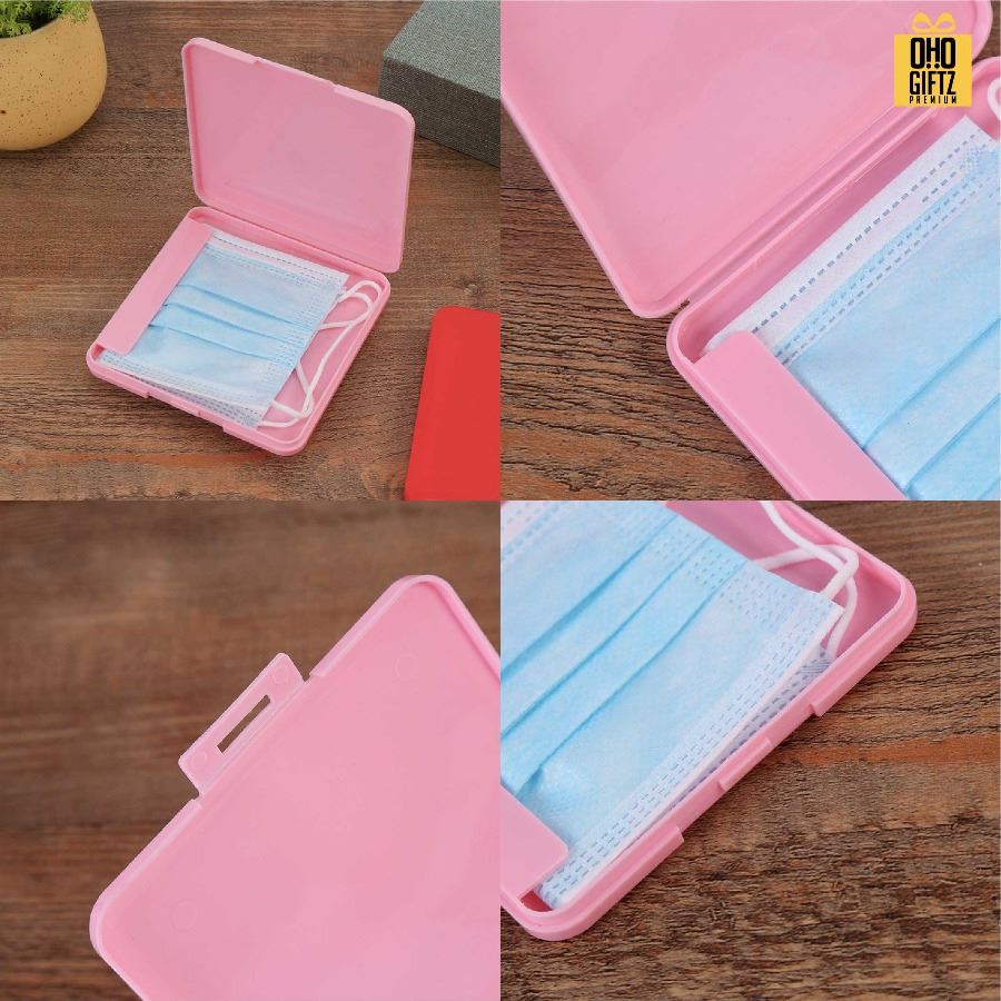 กล่องเก็บหน้ากากอนามัย สกรีนชื่อ สกรีนโลโก้ ทำเป็นของพรีเมี่ยมได้ 