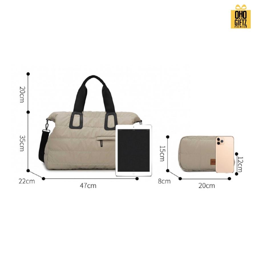 กระเป๋า Puffy ขนาดใหญ่ สกรีนโลโก้ ทำเป็นของพรีเมี่ยมได้