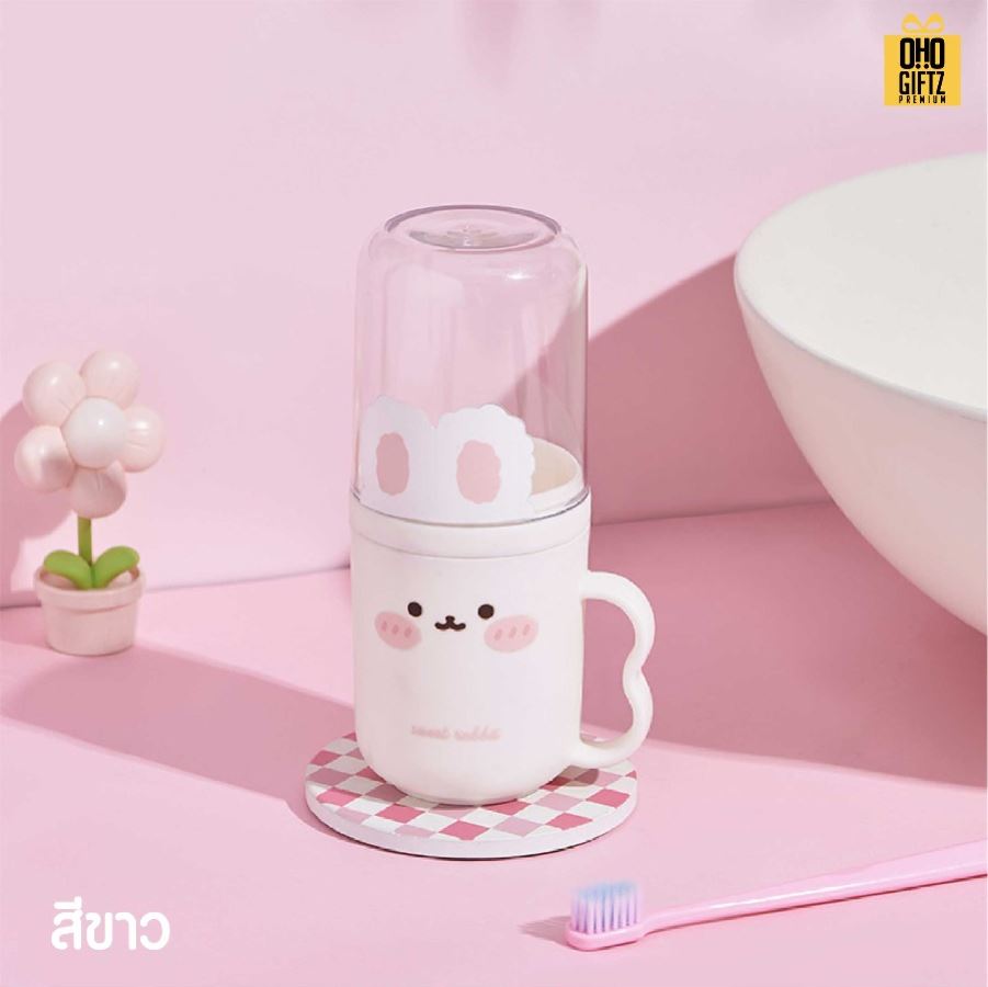 ถ้วยแปรงสีฟันเด็ก สกรีนชื่อ สกรีนโลโก้ ทำเป็นของพรีเมี่ยมได้ 