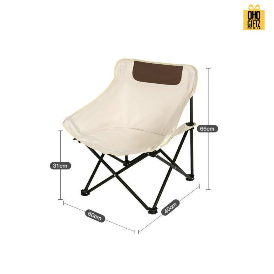เก้าอี้ปิคนิคพับได้ทรงโค้งนั่งสบาย สกรีนชื่อ สกรีนโลโก้ ทำเป็นของพรีเมี่ยมได้