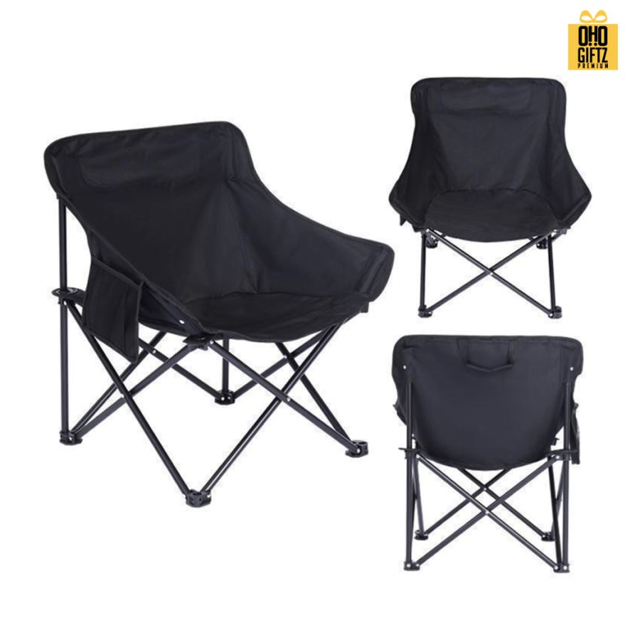 เก้าอี้ปิคนิคพับได้ทรงโค้งนั่งสบาย สกรีนชื่อ สกรีนโลโก้ ทำเป็นของพรีเมี่ยมได้