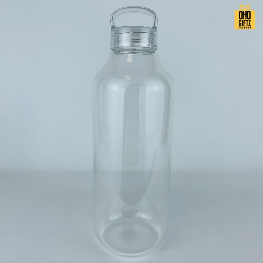 ขวดแก้วมีหูหิ้วทนความร้อนสูง สกรีนชื่อ โลโก้ฟรี  ทำเป็นของพรีเมี่ยมได้