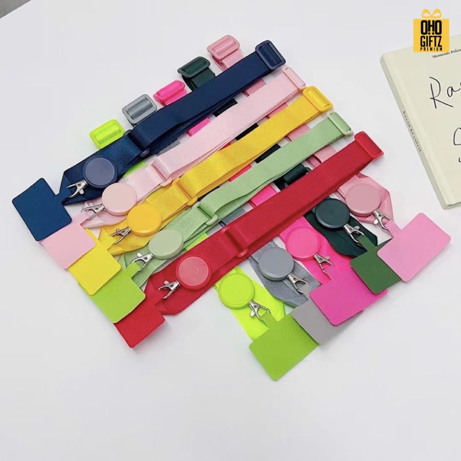 ตัวเสียบเคสมือถือ พร้อมสายห้อยคอ สกรีนโลโก้ ทำเป็นของพรีเมี่ยมได้