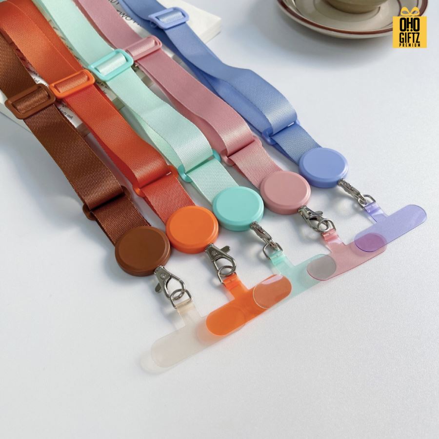 ตัวเสียบเคสมือถือพร้อมสายห้อยคอ สกรีนโลโก้ ทำเป็นของพรีเมี่ยมได้