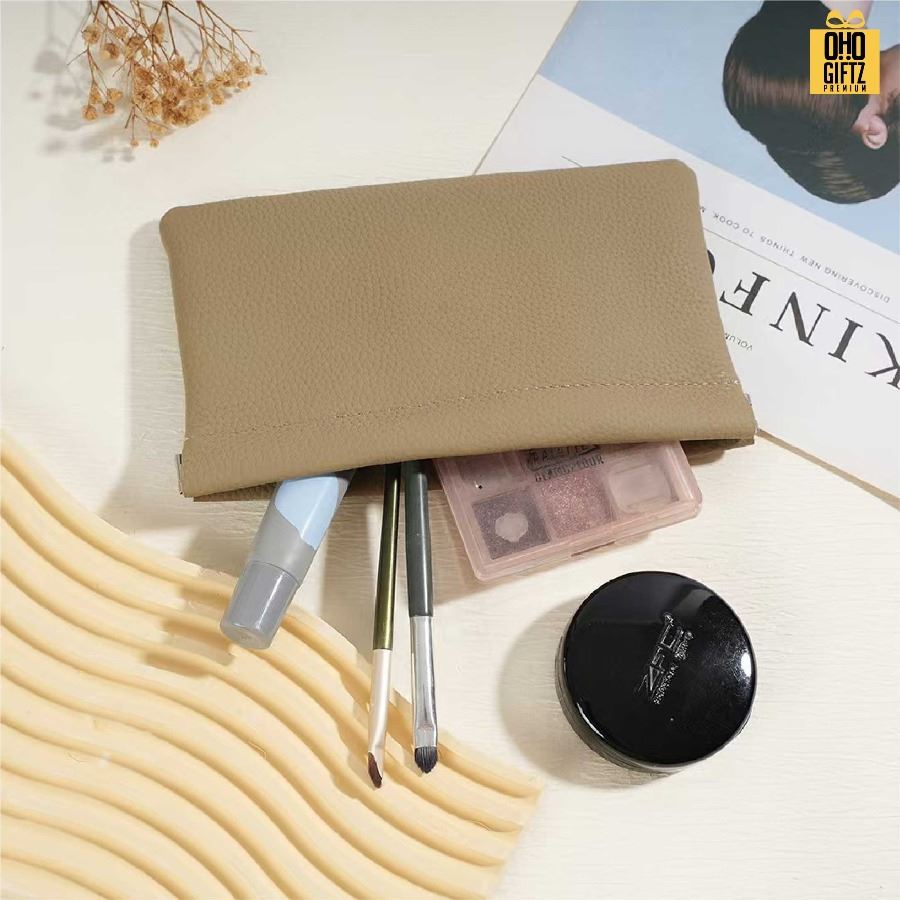 กระเป๋าคลัตช์หนัง PU สกรีนโลโก้ ทำเป็นของพรีเมี่ยมได้