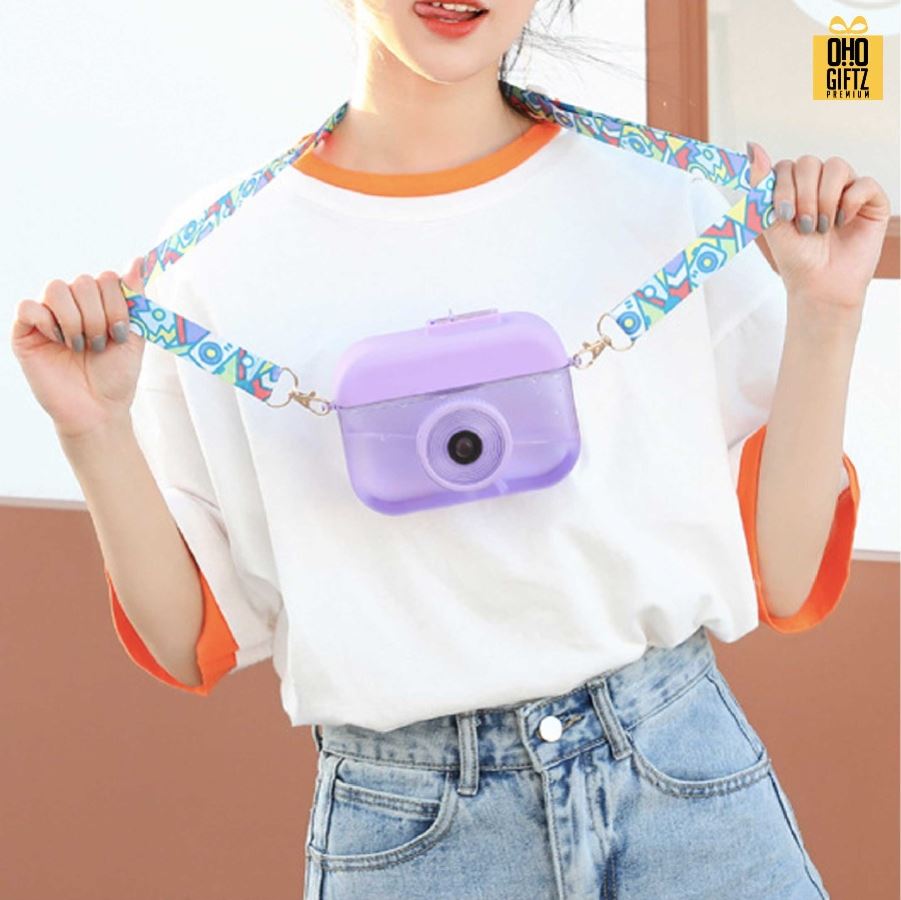 กระติกน้ำทรงกล้องถ่ายรูป สกรีนโลโก้ ทำเป็นของพรีเมี่ยมได้