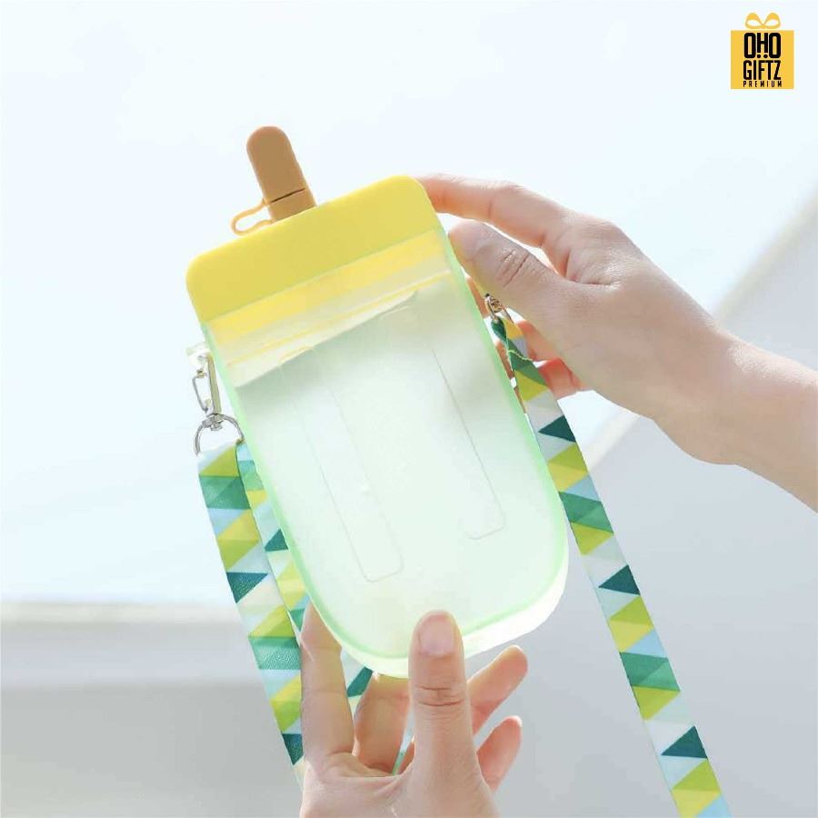 ถ้วยน้ำพลาสติกทรงไอศกรีม สกรีนโลโก้ ทำเป็นของพรีเมี่ยมได้